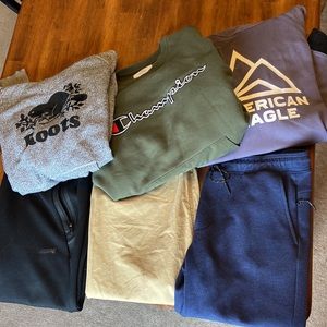 Wardrobe Bundle - three pairs pants/three sweatshirts